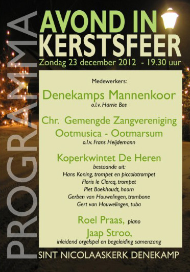 affiche denekamps mannenkoor