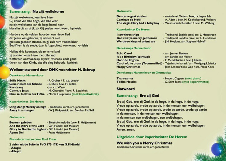 affiche met programma